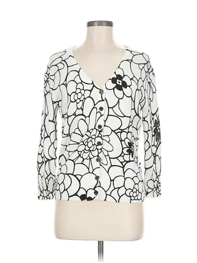 Pre-owned Kenar Cardigan Sweater In White