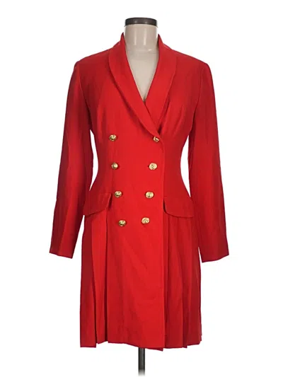 Pre-owned Kenar Coat In Red