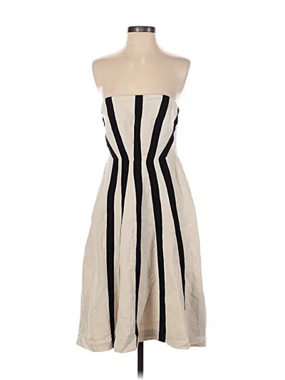 Pre-owned Kenar Cocktail Dress In White