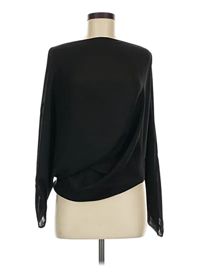 Pre-owned Kenar Long Sleeve Blouse In Black