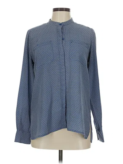 Pre-owned Kenar Long Sleeve Blouse In Blue