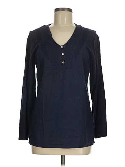 Pre-owned Kenar Long Sleeve Blouse In Blue