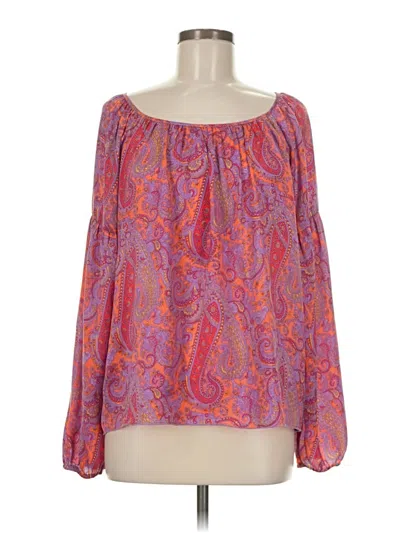 Pre-owned Kenar Long Sleeve Blouse In Pink