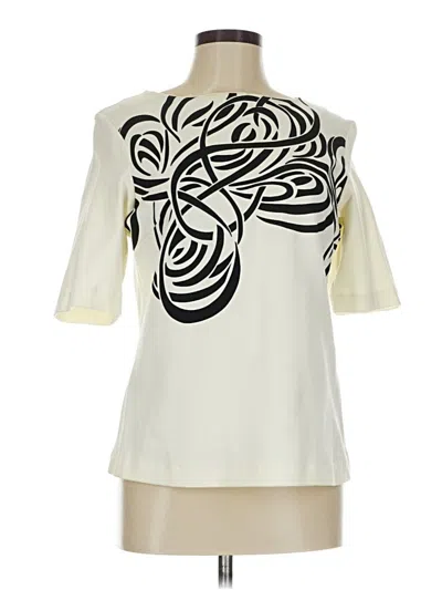 Pre-owned Kenar Short Sleeve Blouse In White