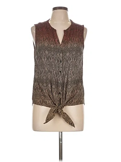 Pre-owned Kenar Sleeveless Blouse In Brown