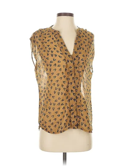 Pre-owned Kenar Sleeveless Blouse In Gold
