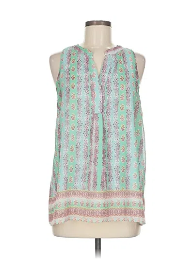 Pre-owned Kenar Sleeveless Blouse In Green