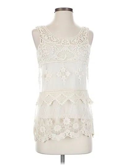 Pre-owned Kenar Sleeveless Blouse In Ivory
