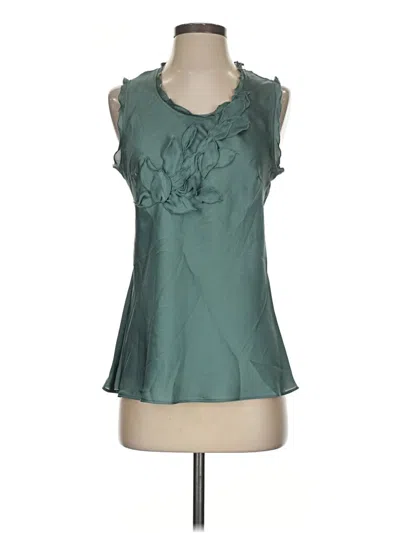 Pre-owned Kenar Sleeveless Blouse In Teal