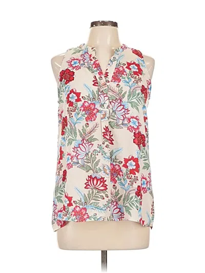 Pre-owned Kenar Sleeveless Blouse In White