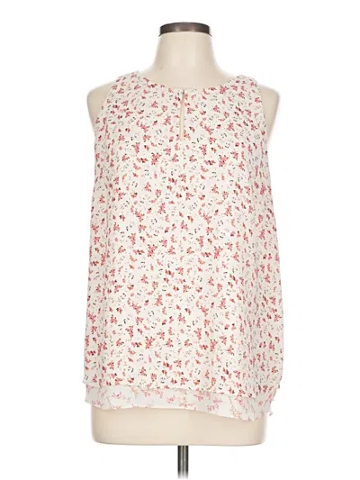 Pre-owned Kenar Sleeveless Blouse In White