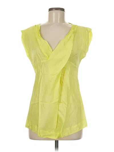 Pre-owned Kenar Sleeveless Blouse In Yellow