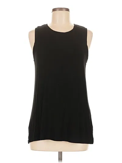 Pre-owned Kenar Sleeveless Top Black Scoop Neck Tops