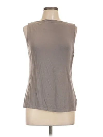 Pre-owned Kenar Sleeveless Top Gray High Neck Tops
