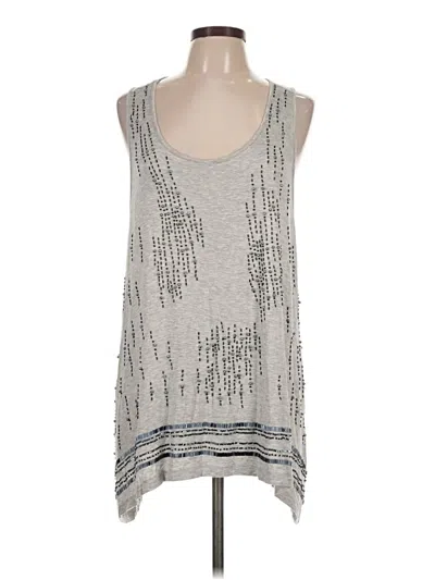 Pre-owned Kenar Sleeveless Top Gray Scoop Neck Tops
