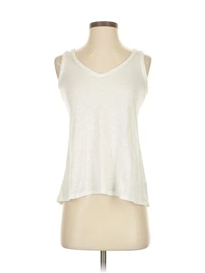 Pre-owned Kenar Sleeveless Top Ivory Scoop Neck Tops In White