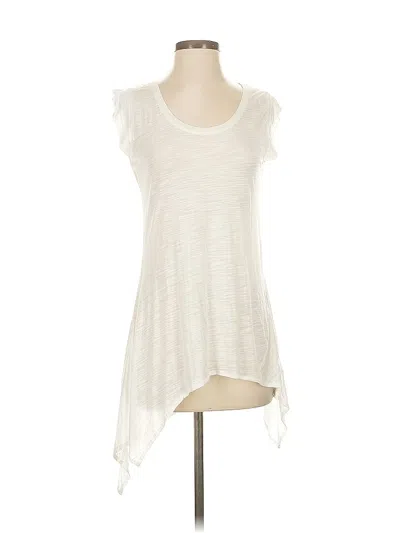 Pre-owned Kenar Sleeveless Top Ivory Scoop Neck Tops In White