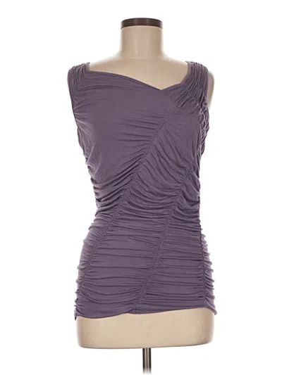 Pre-owned Kenar Sleeveless Top Purple Sweetheart Neckline Tops
