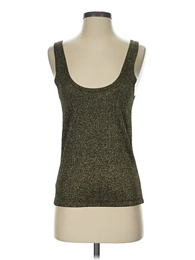 Pre-owned Kenar Tank Top Gold Strapless Neckline Tops