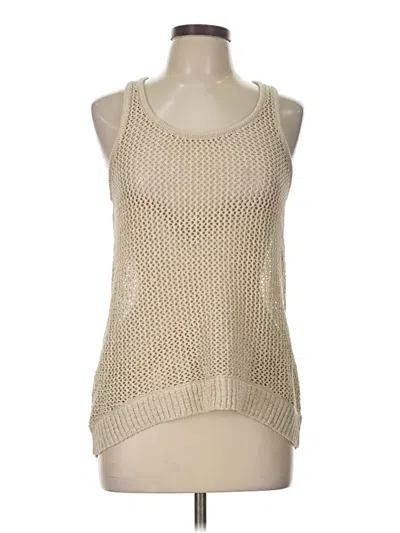 Pre-owned Kenar Tank Top Ivory Halter Neckline Tops