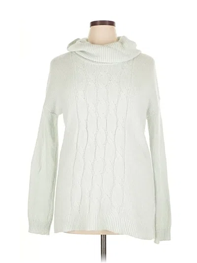 Pre-owned Kenar Turtleneck Sweater In White