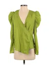 Kendall & Kylie 3/4 Sleeve Blouse In Green