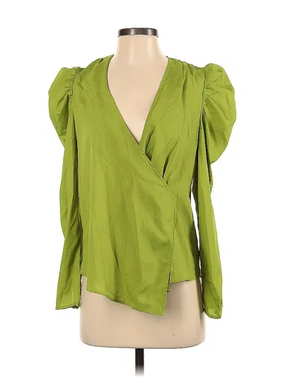 Kendall & Kylie 3/4 Sleeve Blouse In Green