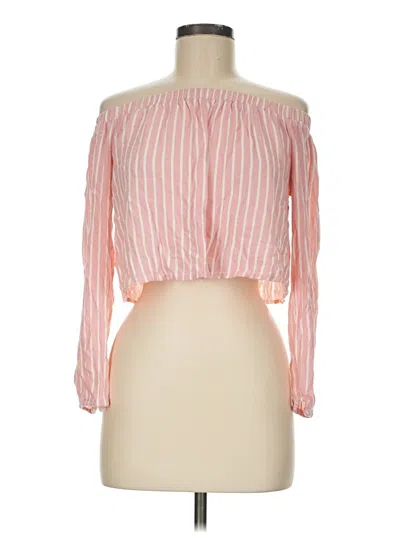 Pre-owned Kendall & Kylie 3/4 Sleeve Blouse In Pink