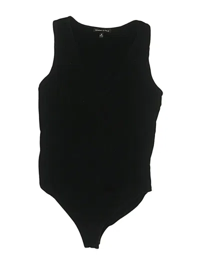 Pre-owned Kendall & Kylie Bodysuit In Black