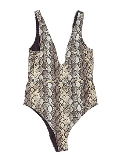 Pre-owned Kendall & Kylie Bodysuit In Brown