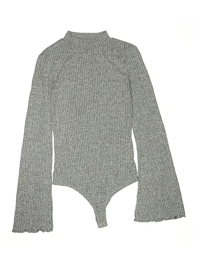 Pre-owned Kendall & Kylie Bodysuit In Gray