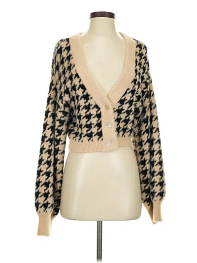 Pre-owned Kendall & Kylie Cardigan Sweater In Brown