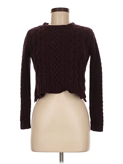 Pre-owned Kendall & Kylie Cardigan Sweater In Burgundy