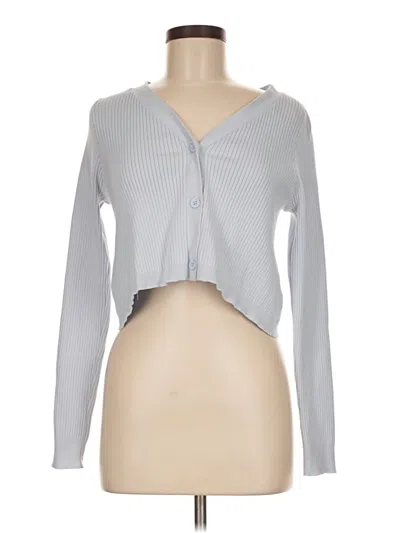 Pre-owned Kendall & Kylie Cardigan Sweater In Gray