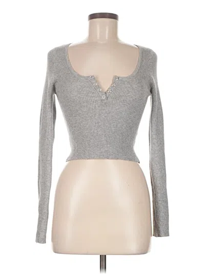 Pre-owned Kendall & Kylie Cardigan Sweater In Gray