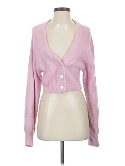 Pre-owned Kendall & Kylie Cardigan Sweater In Pink