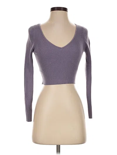 Pre-owned Kendall & Kylie Cardigan Sweater In Purple