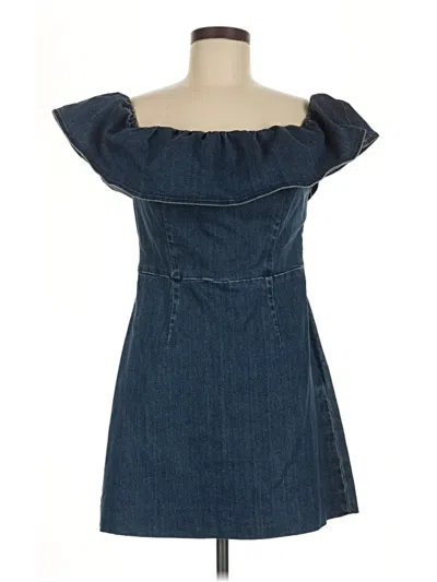 Pre-owned Kendall & Kylie Casual Dress In Blue