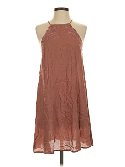 Pre-owned Kendall & Kylie Casual Dress In Brown