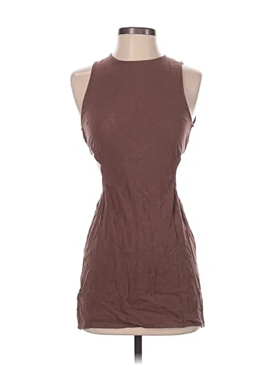 Pre-owned Kendall & Kylie Casual Dress In Brown