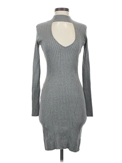 Pre-owned Kendall & Kylie Casual Dress In Gray