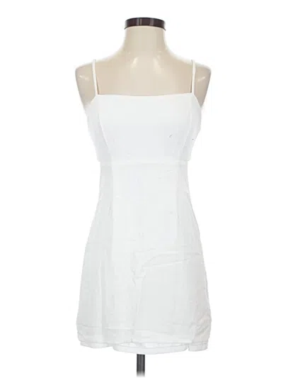 Pre-owned Kendall & Kylie Casual Dress In White