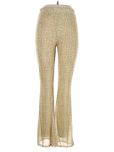 Pre-owned Kendall & Kylie Casual Pants In Gold