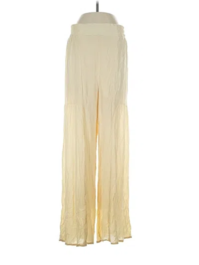 Pre-owned Kendall & Kylie Casual Pants In Yellow