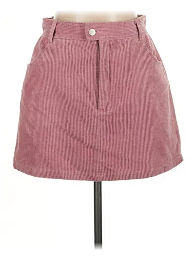 Pre-owned Kendall & Kylie Casual Skirt In Burgundy