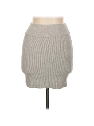 Pre-owned Kendall & Kylie Casual Skirt In Gray