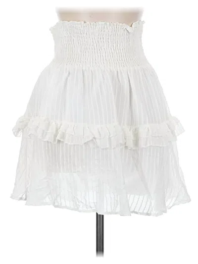 Pre-owned Kendall & Kylie Casual Skirt In White