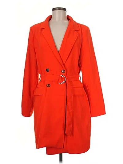 Pre-owned Kendall & Kylie Coat In Orange
