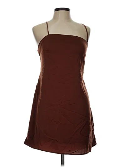 Pre-owned Kendall & Kylie Cocktail Dress In Brown