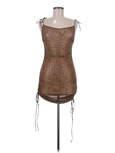 Pre-owned Kendall & Kylie Cocktail Dress In Brown